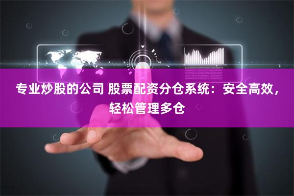专业炒股的公司 股票配资分仓系统：安全高效，轻松管理多仓